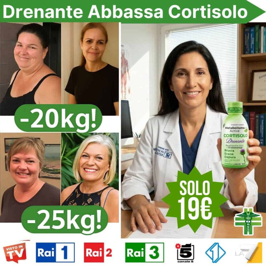 Donna con prodotto naturale per ridurre cortisolo e stress.