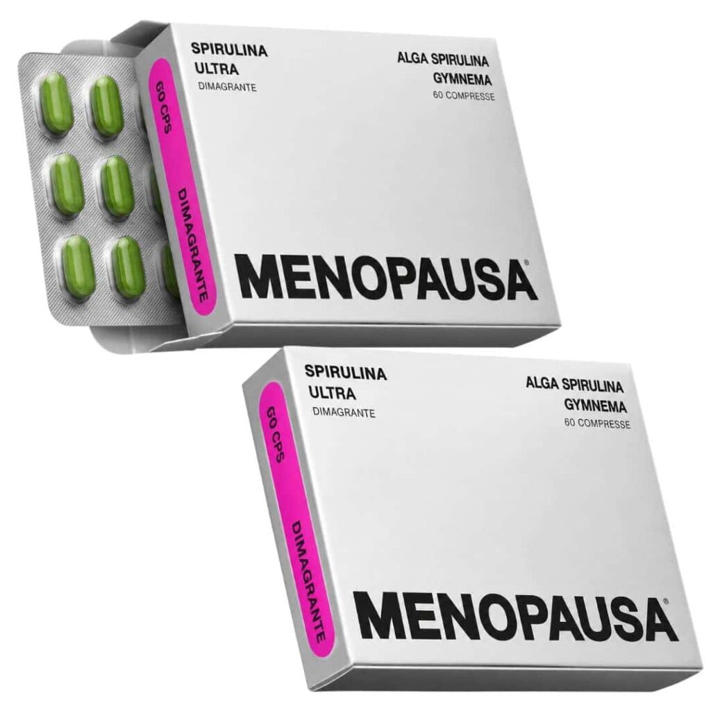 Integratore di spirulina Ultra per menopausa, 60 compresse.
