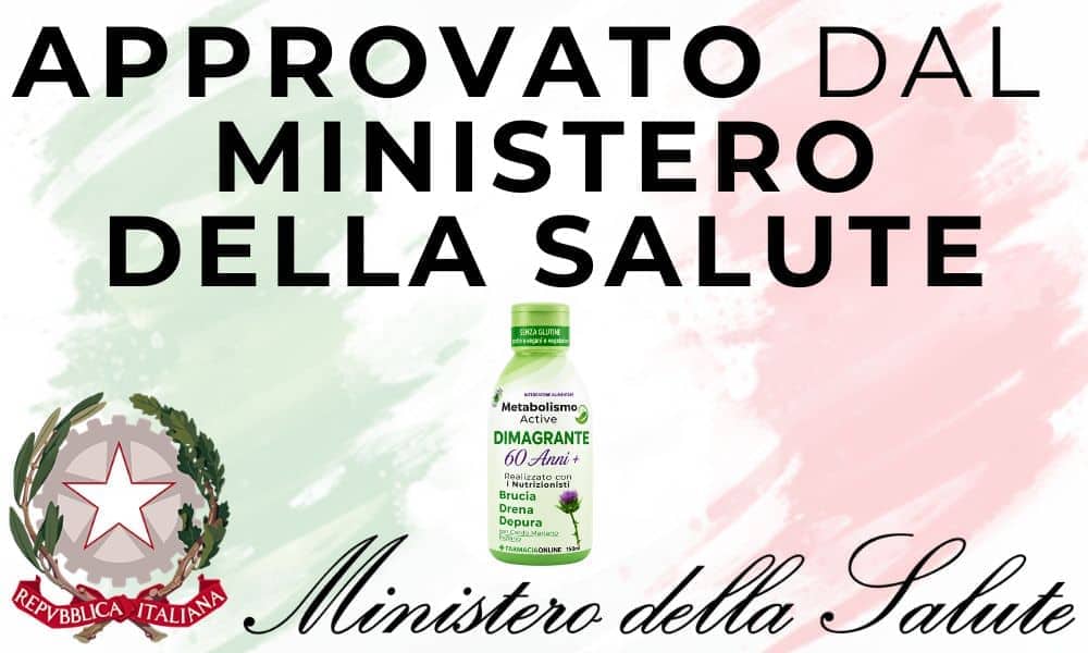 Integratore Metabolismo Active approvato dal Ministero della Salute.