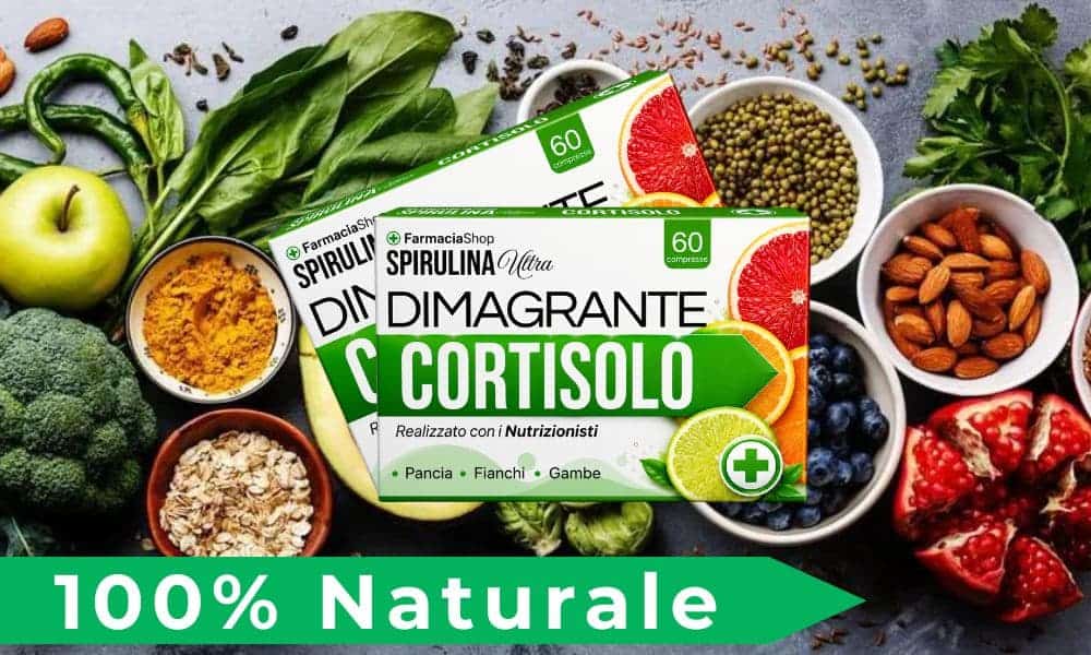 Integratore naturale di spirulina per il benessere e il controllo del cortisolo.