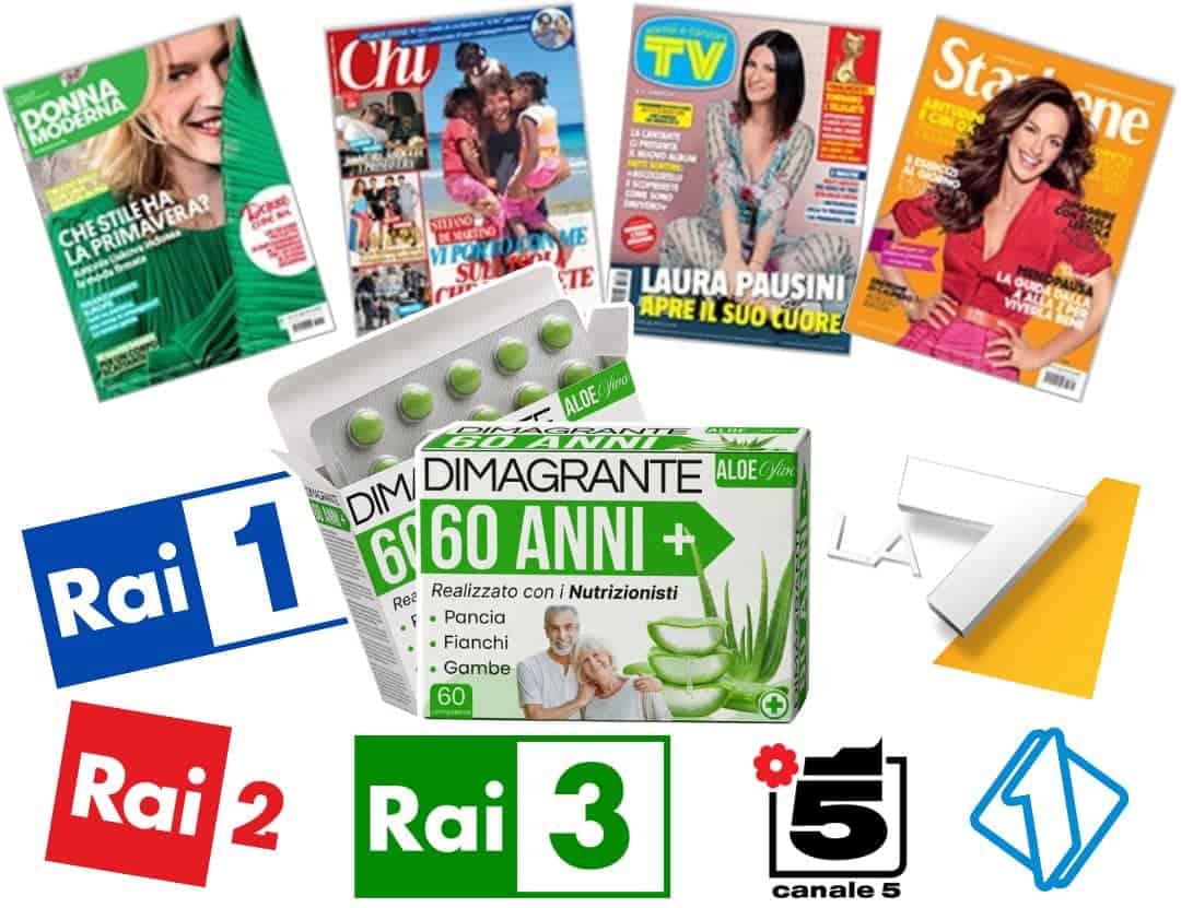 Varietà di riviste e integratori a base di Aloe Vera.