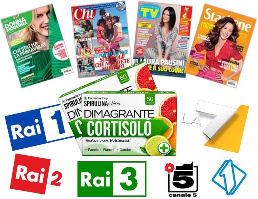 Immagine di integratori di spirulina e prodotti per la salute.