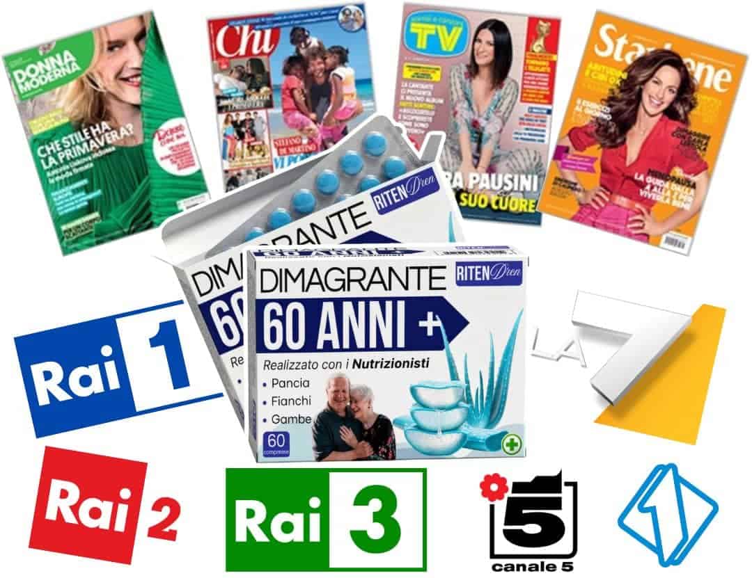 Riviste, TV e farmaci per salute e benessere, celebrando 60 anni di Riten Dren.