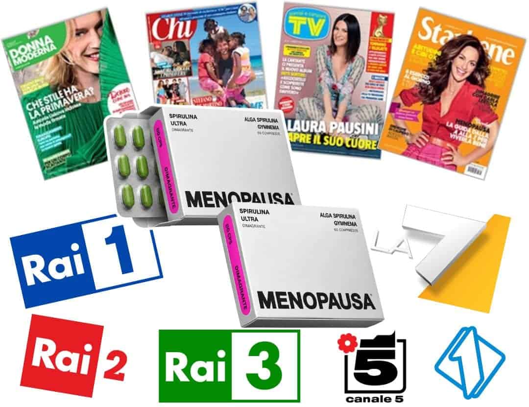 Riviste e integratori per menopausa e benessere femminile.