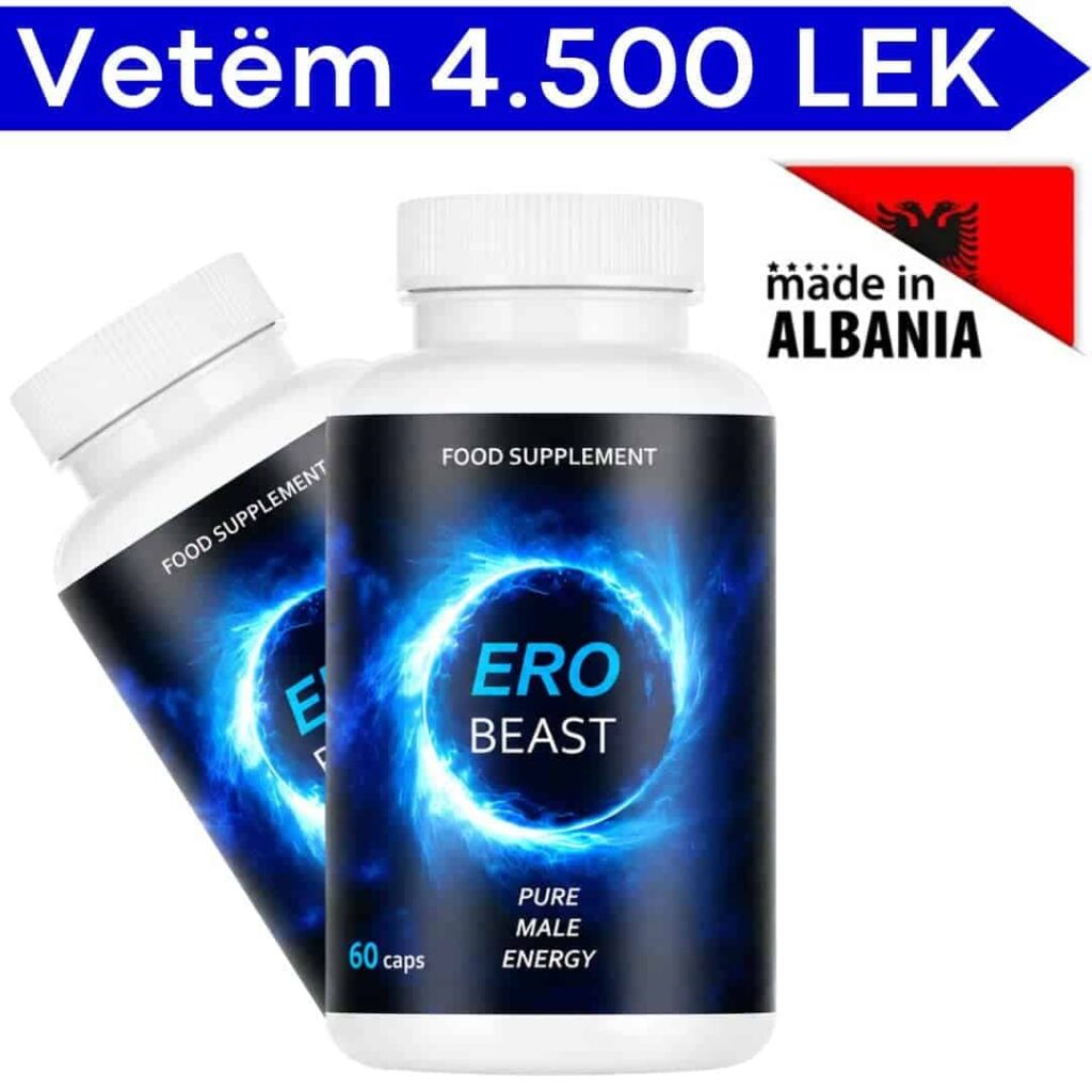 Integratore Ero Beast per energia maschile, 60 capsule, made in Albania.